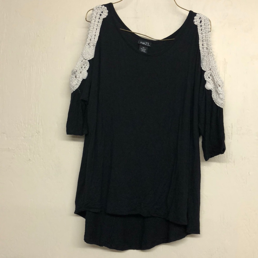 Black lace shirt